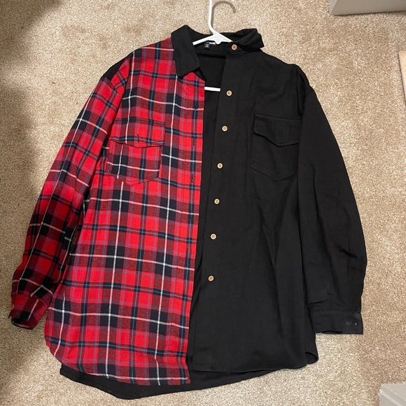 Fashion Nova oversized flannel - Picture 2 of 2